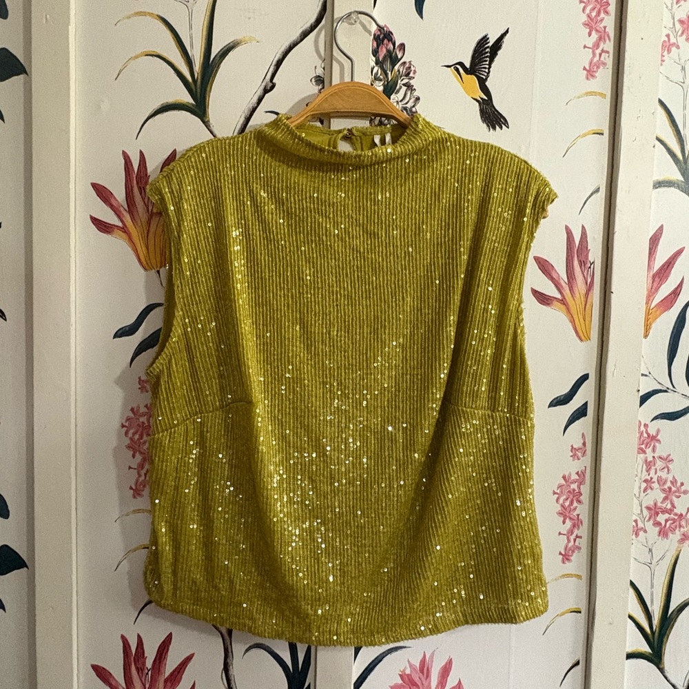 Anthropologie Sequin Blouse